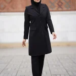مانتو اداری فیونا یقه انگلیسی آستر دار