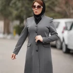 مانتو اداری فیونا یقه ایستاده