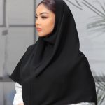 مقنعه ساده نخی